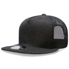 DECKY 1082 5-Panel High Profile Structured Denim Trucker Hat