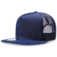 DECKY 1082 5-Panel High Profile Structured Denim Trucker Hat