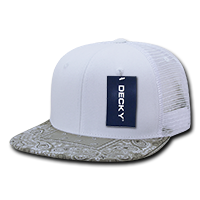 DECKY 1083 6-Panel High Profile Structured Bandanna Bill Trucker Hat