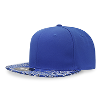DECKY 1093 6-Panel High Profile Structured Bandanna Bill Snapback Hat