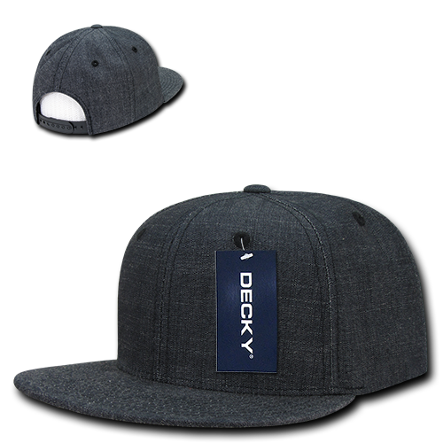 DECKY 1094 6-Panel High Profile Structured Denim Snapback