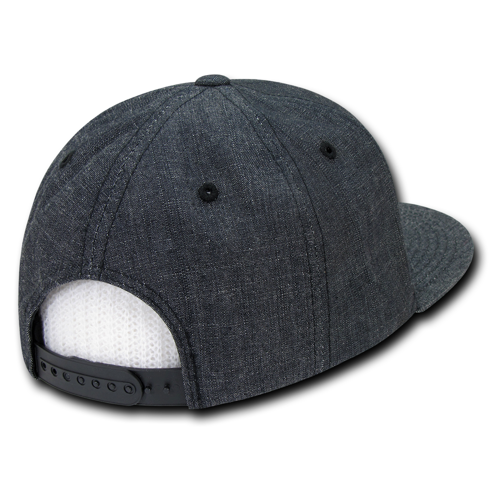 DECKY 1094 6-Panel High Profile Structured Denim Snapback
