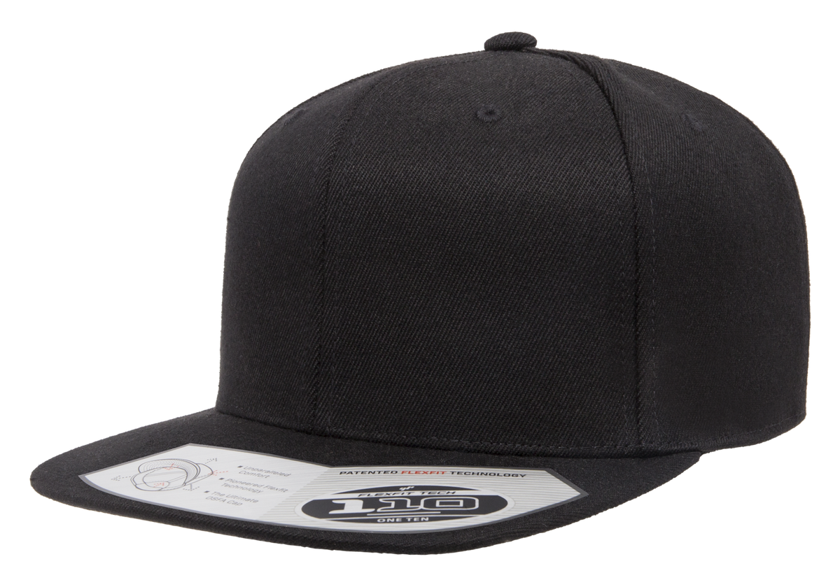 Flexfit 110 Premium Snapback Cap | 110F-BK-ONE
