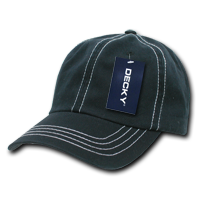 DECKY 111 6-Panel Low Profile Relaxed Contra-Stitch Dad Hat