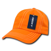 DECKY 111 6-Panel Low Profile Relaxed Contra-Stitch Dad Hat