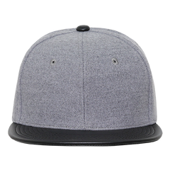 DECKY 1115 6-Panel High Profile Structured Melton Vinyl Snapback Hat