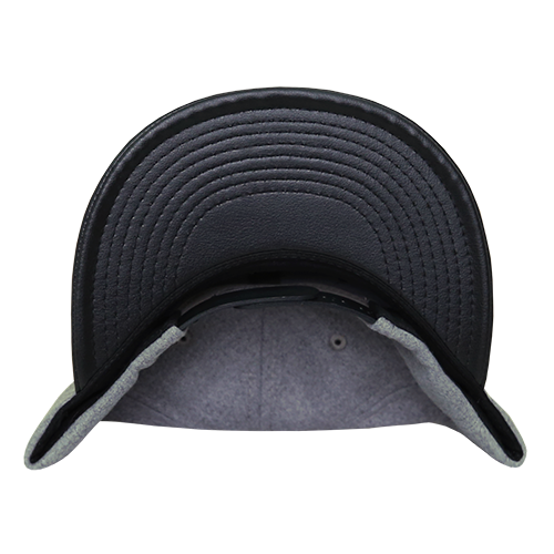 DECKY 1115 6-Panel High Profile Structured Melton Vinyl Snapback Hat