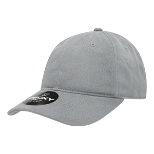 Decky 112 6-Panel Low Profile Relaxed Brushed Cotton Dad Hat, Black