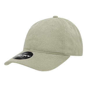 Decky 112 6-Panel Low Profile Relaxed Brushed Cotton Dad Hat, Black