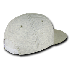 DECKY 1131 6-Panel High Profile Structured Jersey Knit Snapback, Cream