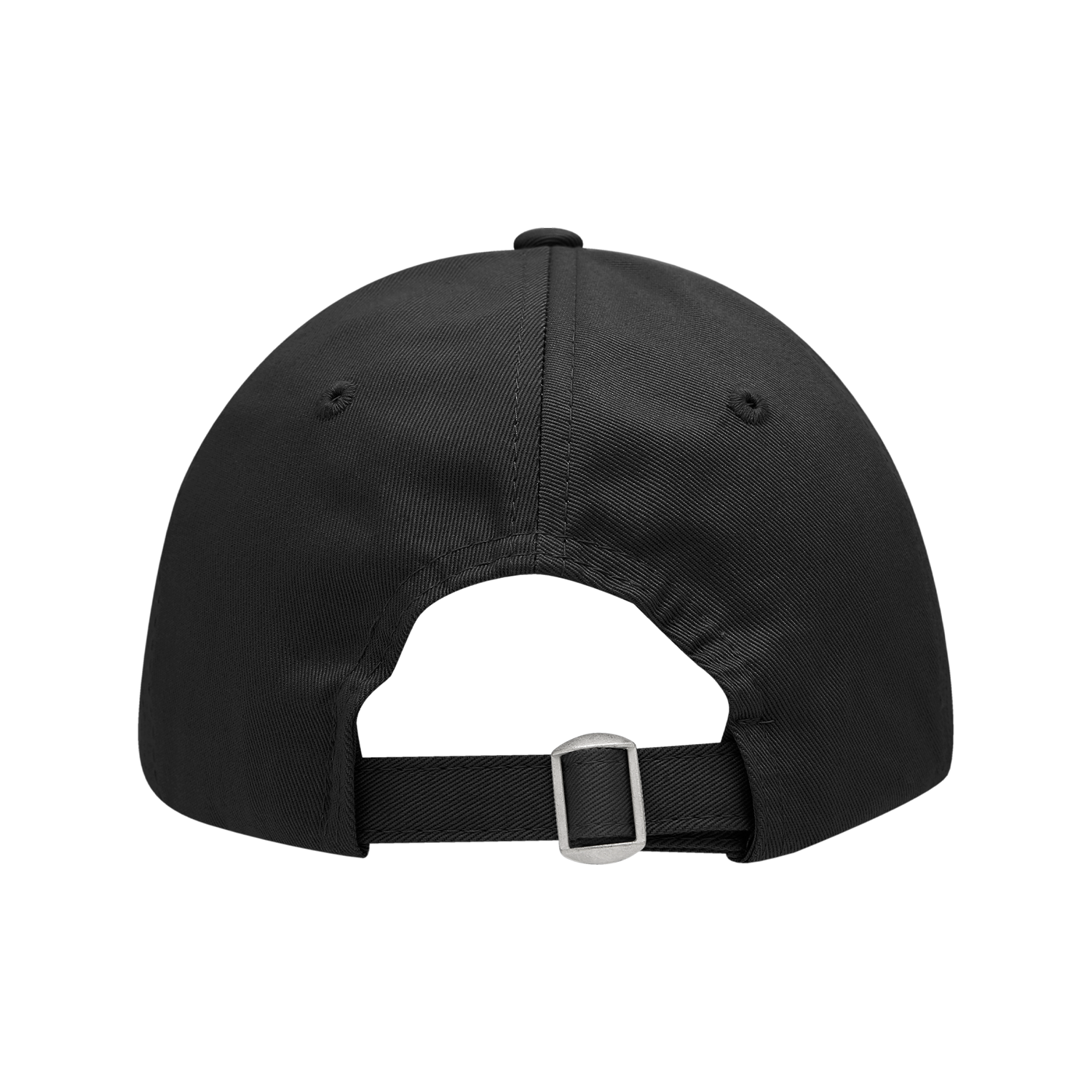 DECKY 200 Relaxed Flat Bill Cotton Cap | 200-BLK
