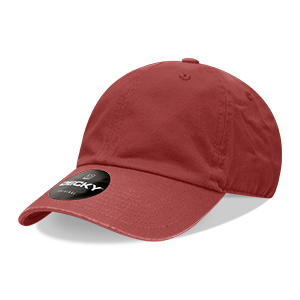 Decky 205 6-Panel Low Profile Relaxed Cotton Dad Hat, Black/Black/White
