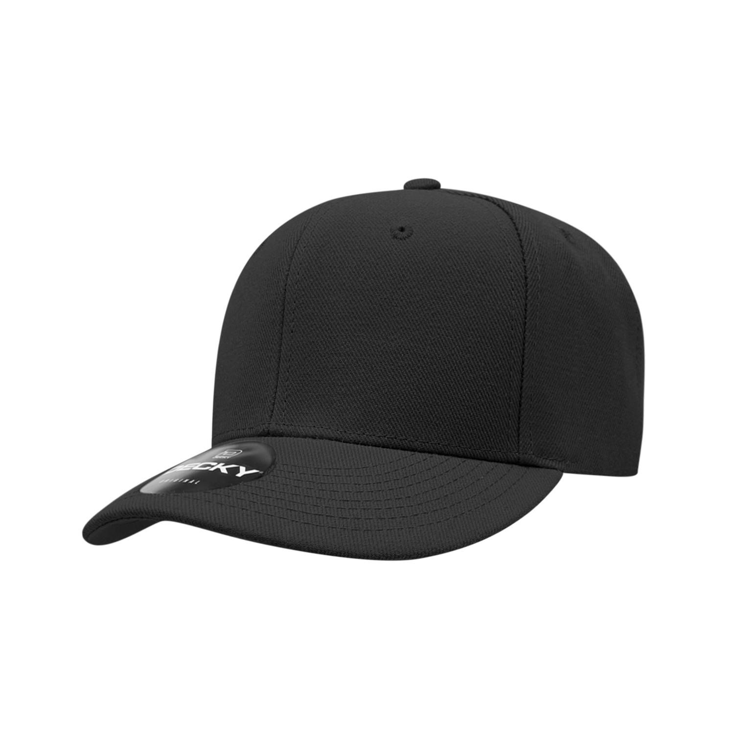DECKY CLASSIC 206 6-Panel Low Profile Structured Cap | 206-BLK