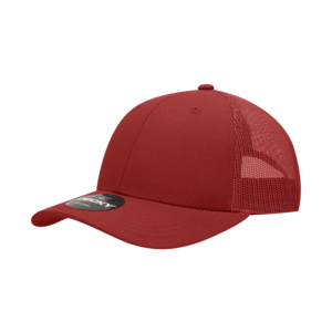 Decky 214 6-Panel Low Profile Structured Cotton Trucker Hat, Black/Black