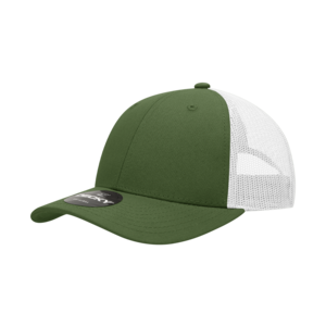 Decky 214 6-Panel Low Profile Structured Cotton Trucker Hat, Black/Black