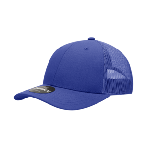 Decky 214 6-Panel Low Profile Structured Cotton Trucker Hat, Black/Black