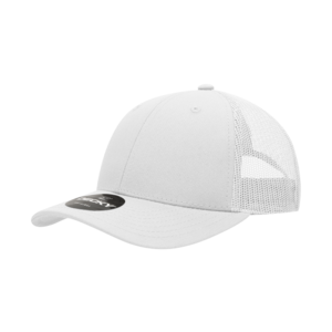Decky 214 6-Panel Low Profile Structured Cotton Trucker Hat, Black/Black