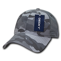 DECKY 225 6-Panel Low Profile Relaxed Camo Trucker Hat