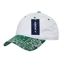 DECKY 256 6-Panel Low Profile Relaxed Bandanna Bill Dad Hat