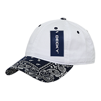DECKY 256 6-Panel Low Profile Relaxed Bandanna Bill Dad Hat