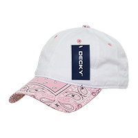 DECKY 256 6-Panel Low Profile Relaxed Bandanna Bill Dad Hat
