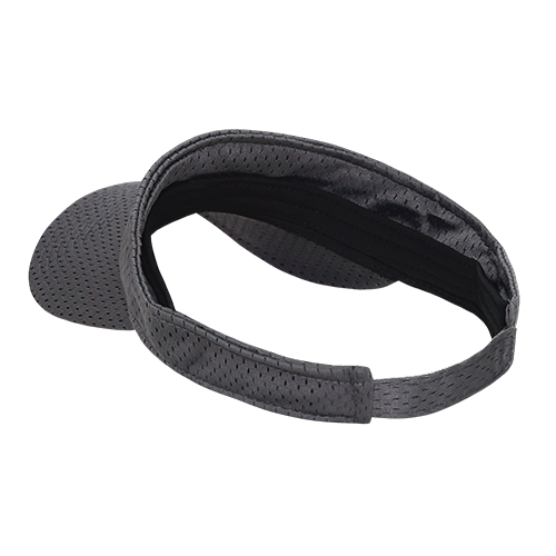 DECKY 3014 Mesh Jersey Visor, Curved Bill, Hook & Loop Closure