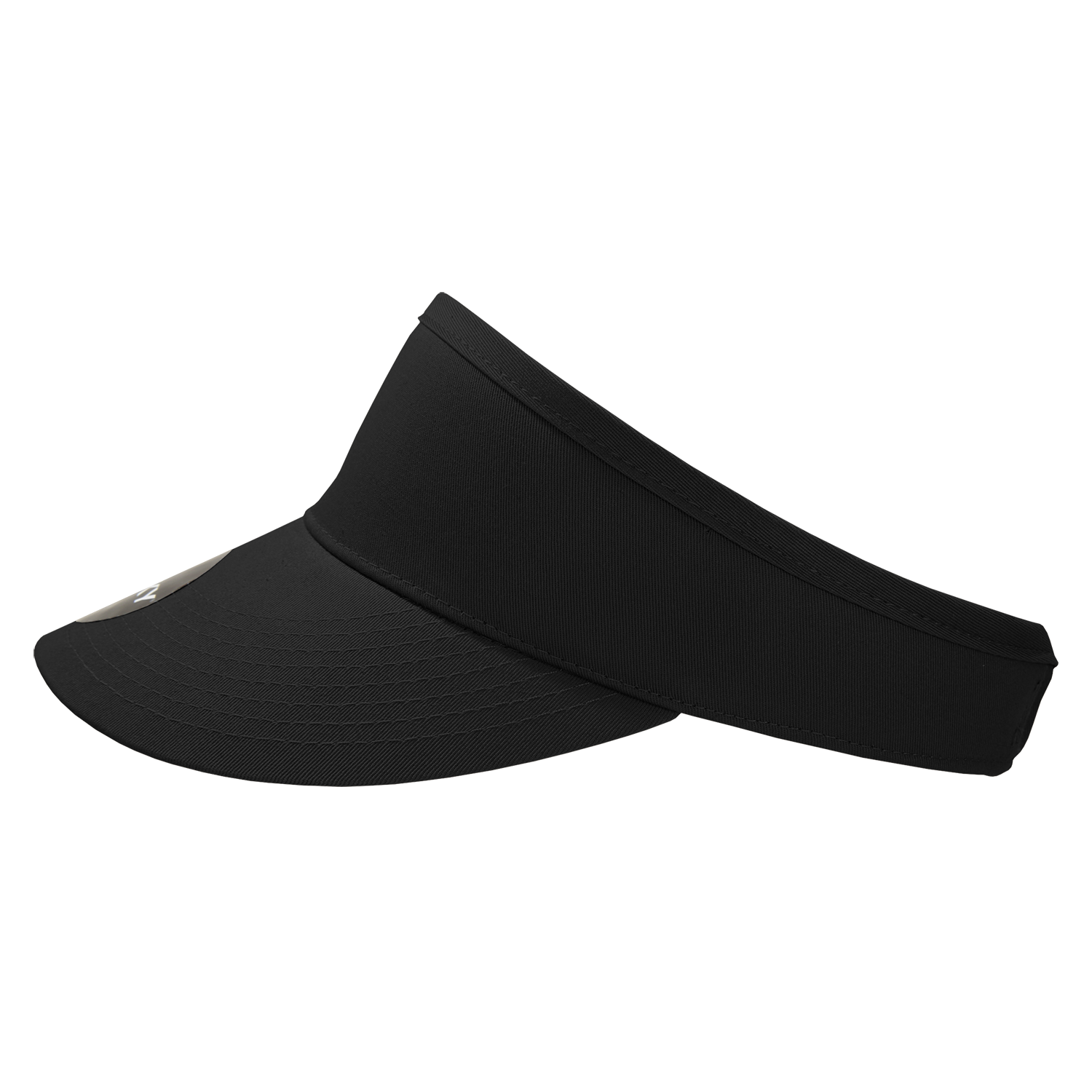 DECKY 3015 High Profile Structured Cotton Visor, Black
