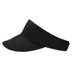 DECKY 3015 High Profile Structured Cotton Visor, Black