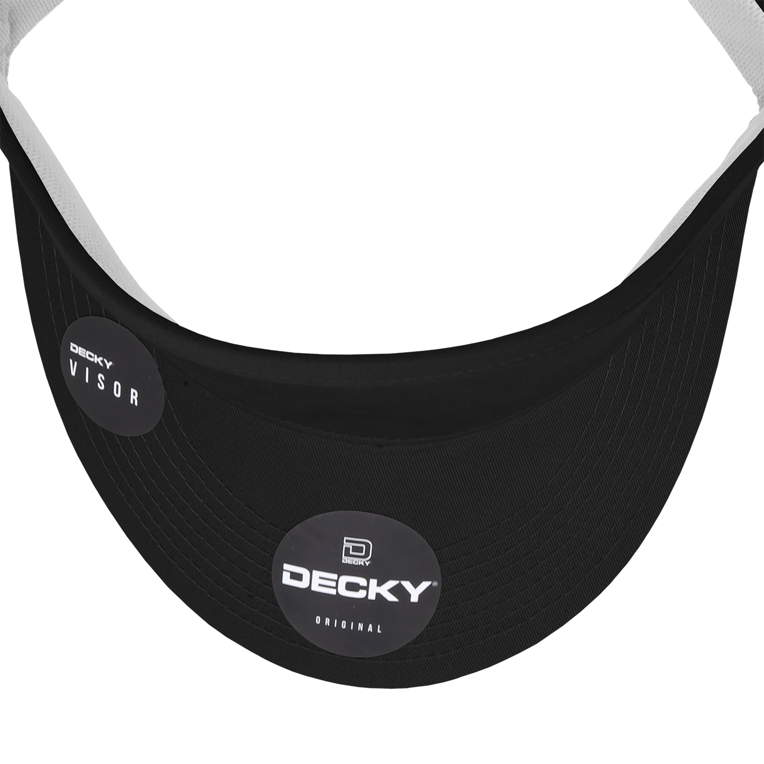 DECKY 3015 High Profile Structured Cotton Visor, Black
