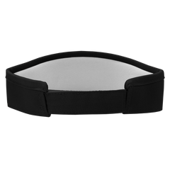 DECKY 3015 High Profile Structured Cotton Visor, Black