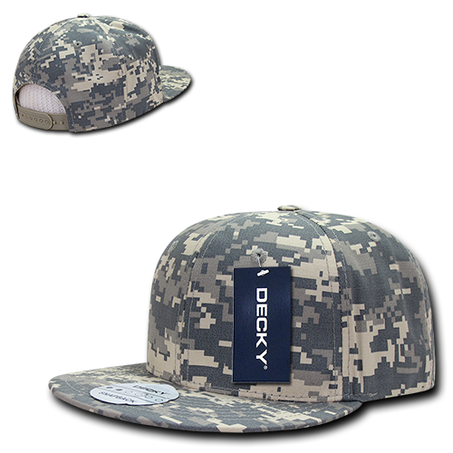 Decky 360 6-Panel High Profile Structured Ripstop Snapback Hat, Acu