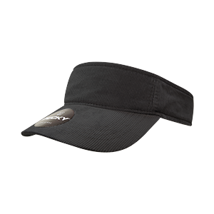 DECKY 4004 Corduroy Visor, One Size, Hook & Loop Closure