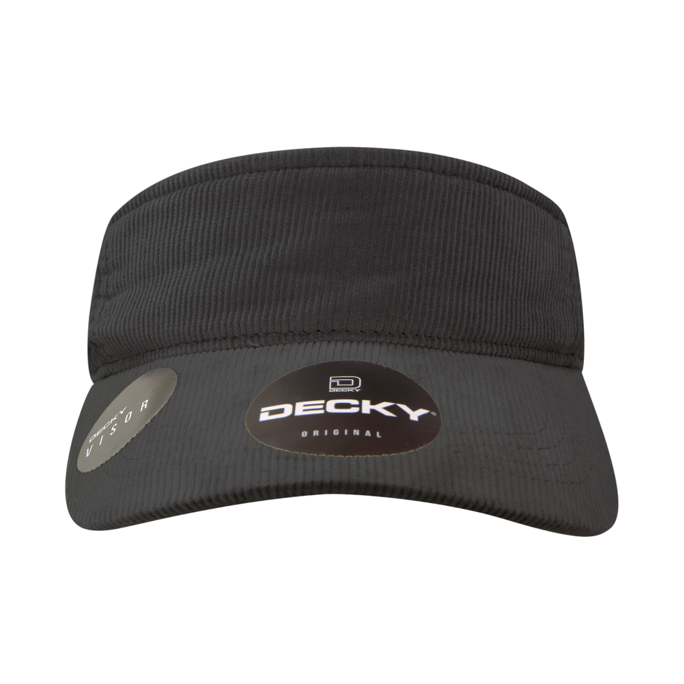 DECKY 4004 Corduroy Visor, One Size, Hook & Loop Closure