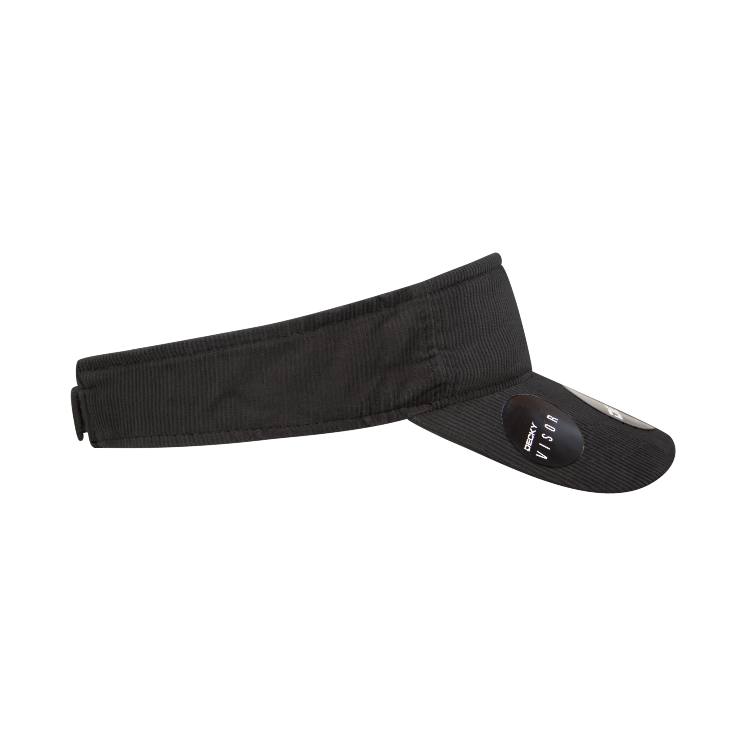 DECKY 4004 Corduroy Visor, One Size, Hook & Loop Closure
