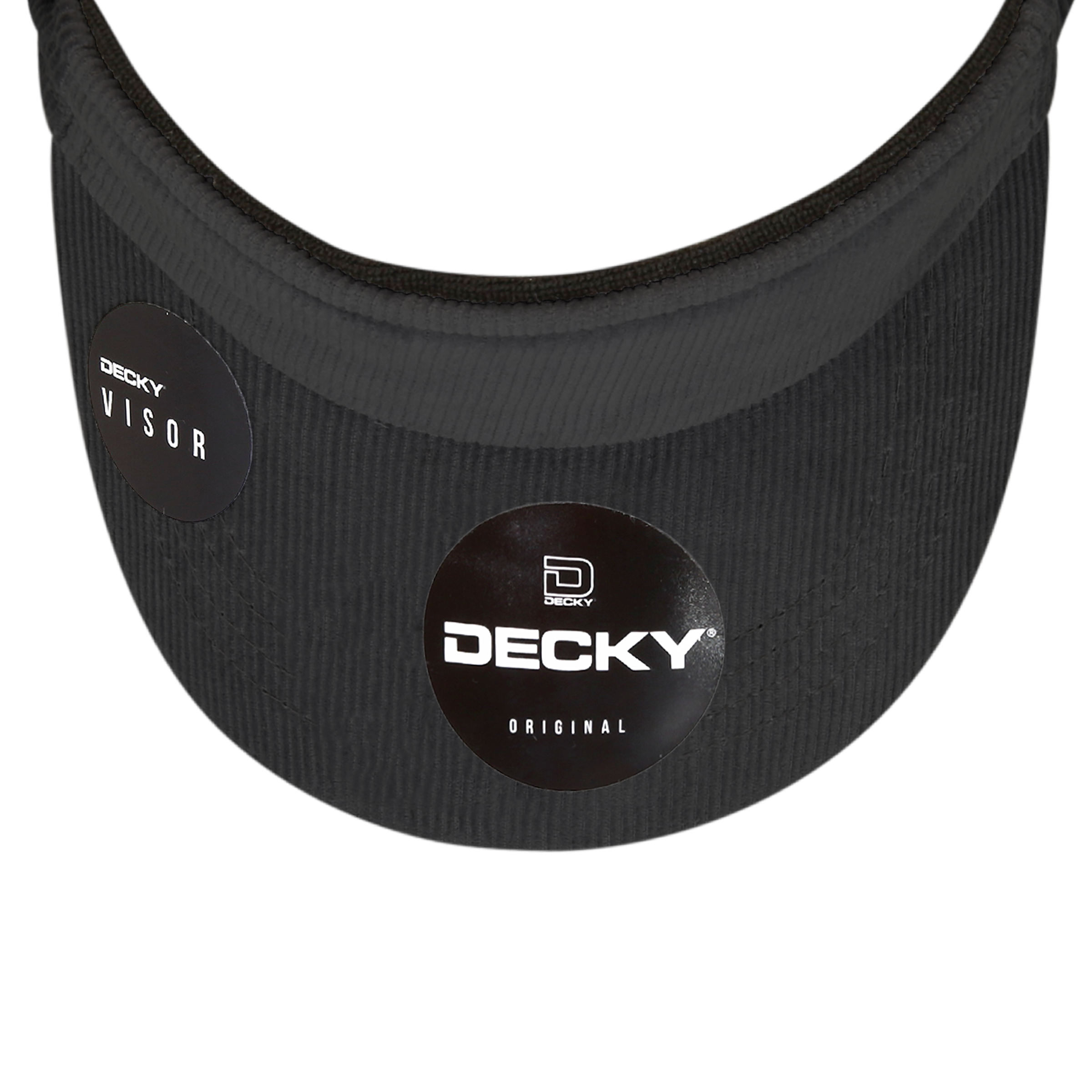 DECKY 4004 Corduroy Visor, One Size, Hook & Loop Closure
