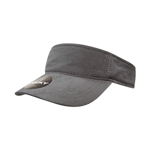 DECKY 4004 Corduroy Visor, One Size, Hook & Loop Closure