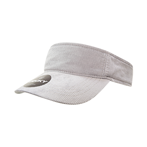DECKY 4004 Corduroy Visor, One Size, Hook & Loop Closure