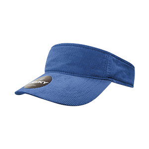 DECKY 4004 Corduroy Visor, One Size, Hook & Loop Closure