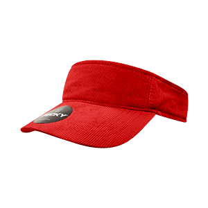 DECKY 4004 Corduroy Visor, One Size, Hook & Loop Closure
