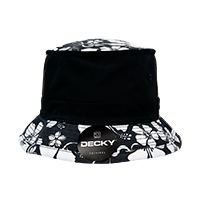 DECKY 456 Structured Floral Brim Fisherman's Bucket Hat