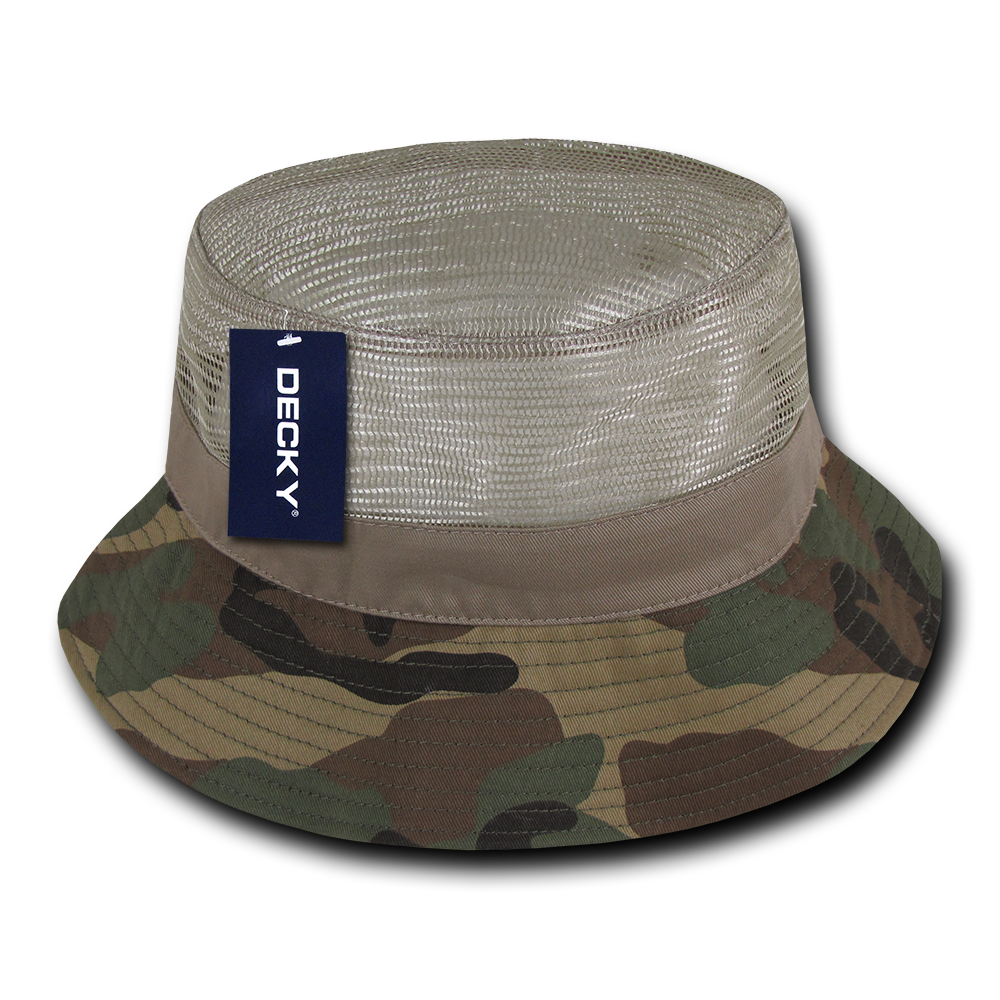 DECKY 458 Structured Mesh Bucket Hat
