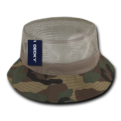 DECKY 458 Structured Mesh Bucket Hat