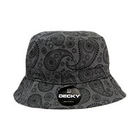 DECKY 459 Relaxed Paisley Bucket Hat