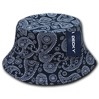 DECKY 459 Relaxed Paisley Bucket Hat