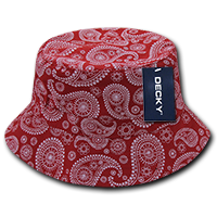 DECKY 459 Relaxed Paisley Bucket Hat