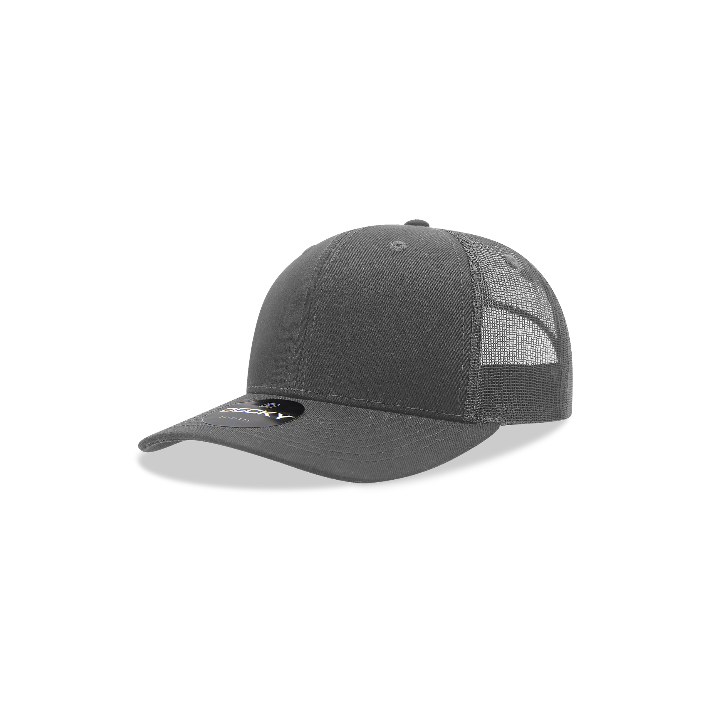 Decky 5019 Youth 6-Panel Mid Profile Structured Cotton Trucker Hat