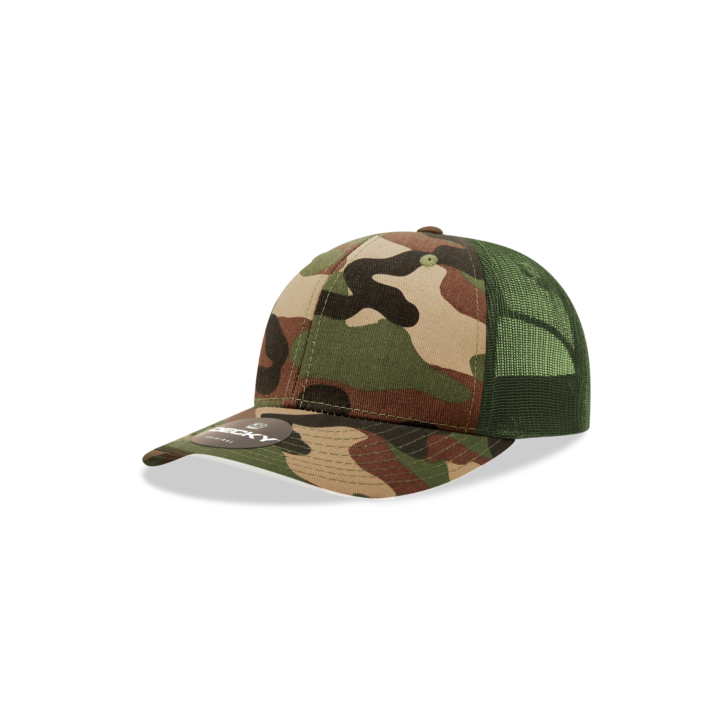 Decky 5019 Youth 6-Panel Mid Profile Structured Cotton Trucker Hat