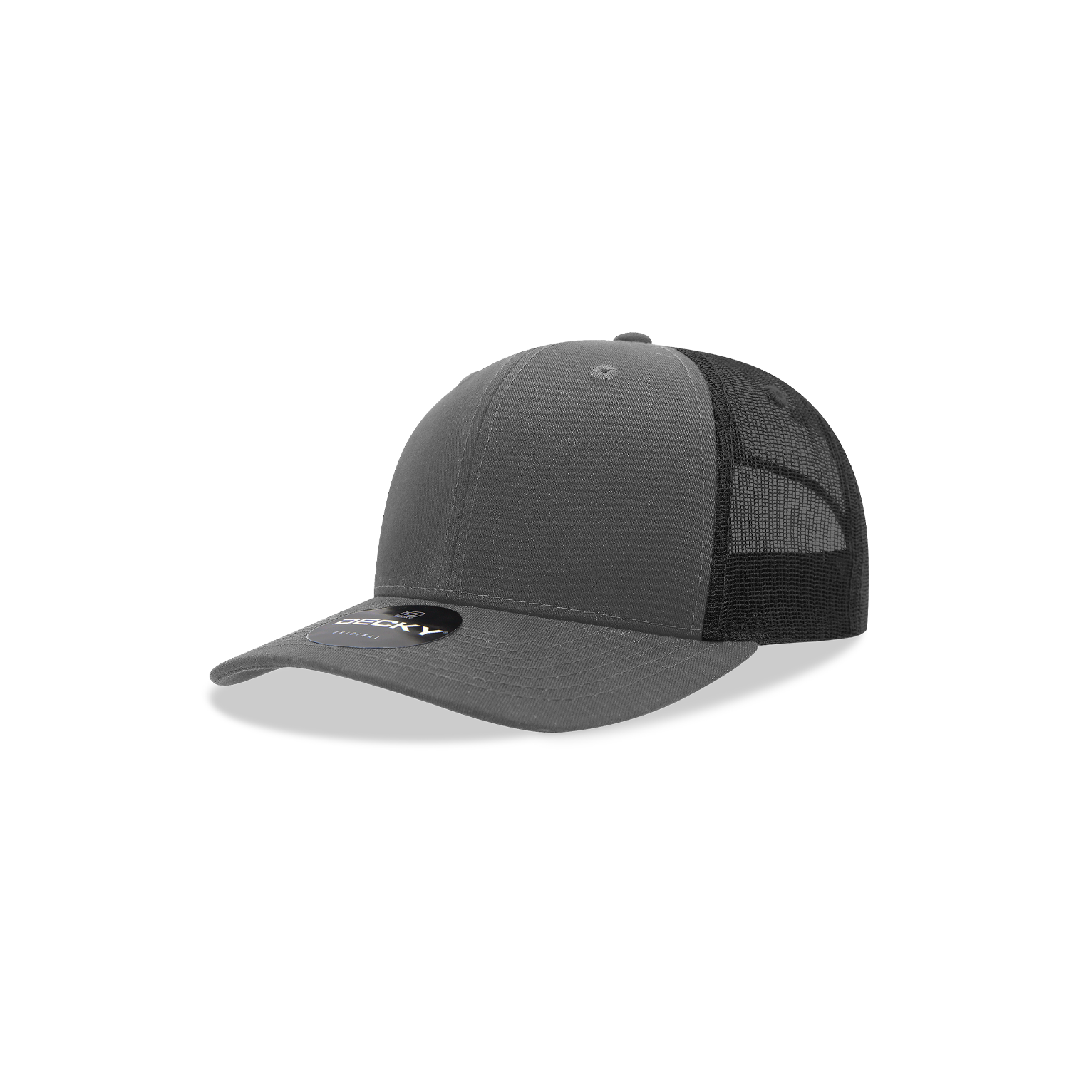 Decky 5019 Youth 6-Panel Mid Profile Structured Cotton Trucker Hat