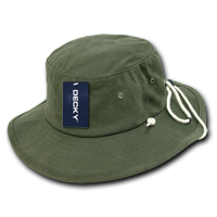 DECKY 510 Structured Cotton Aussie Hat, Drawstring