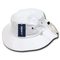 DECKY 510 Structured Cotton Aussie Hat, Drawstring